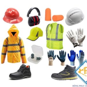 Đồ bảo hộ và biển báo